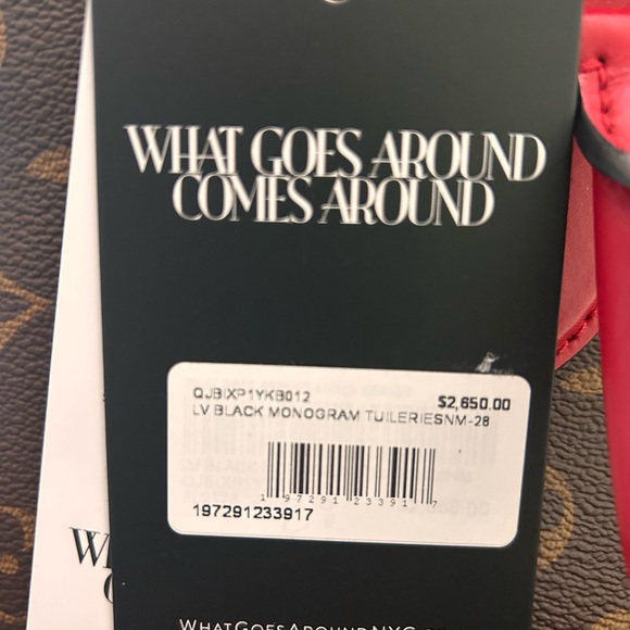 IMMACULATE CONDITION Louis Vuitton Tuileries Monogram with Red Leather - Picture 15 of 16